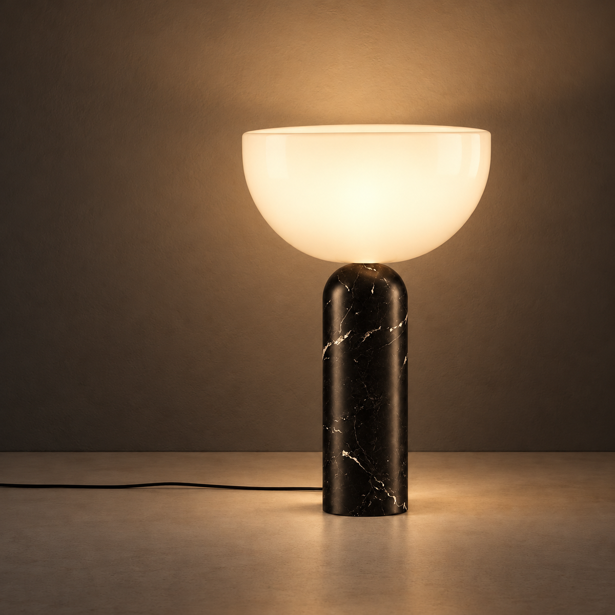 Serena Marble Dome Table Lamp
