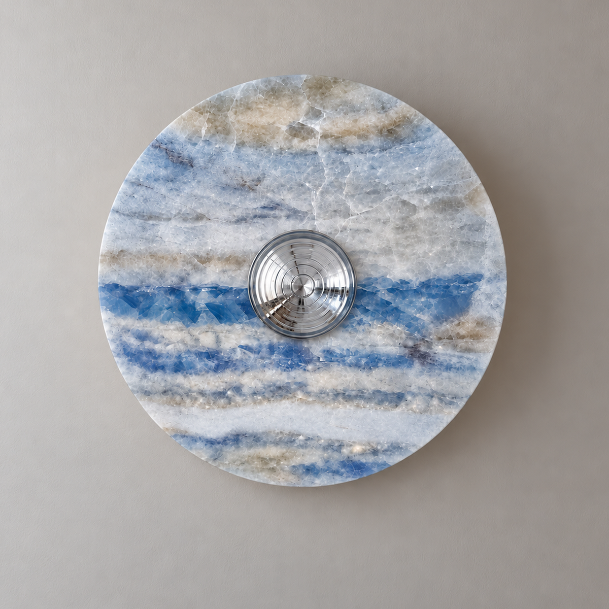 Delfina Marble Disc Wall Light, studio photo