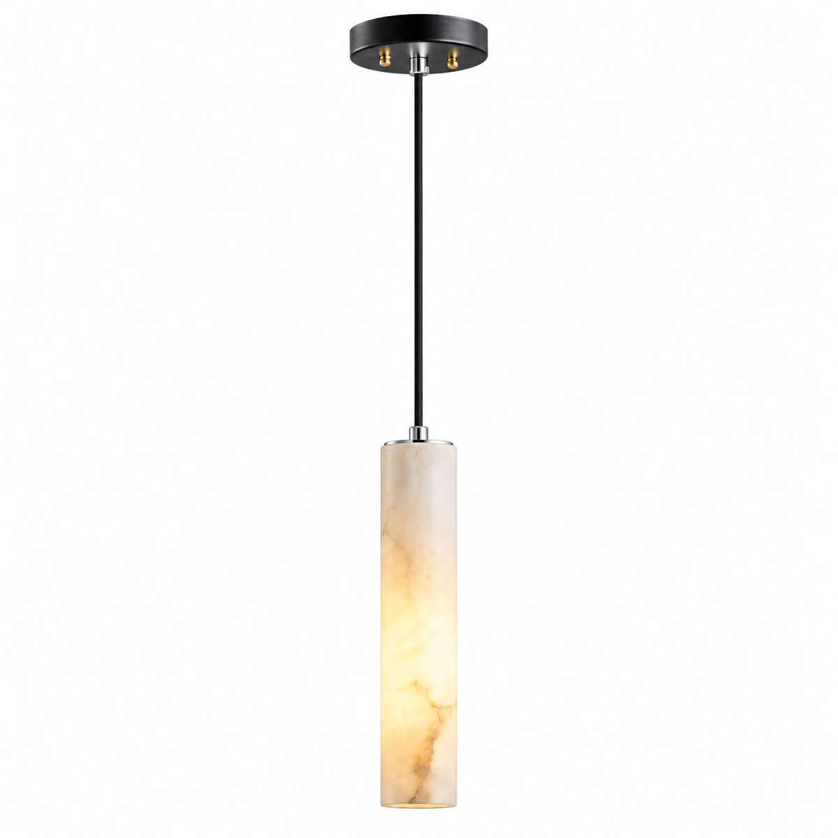 Candela Alabaster Tube Pendant Light