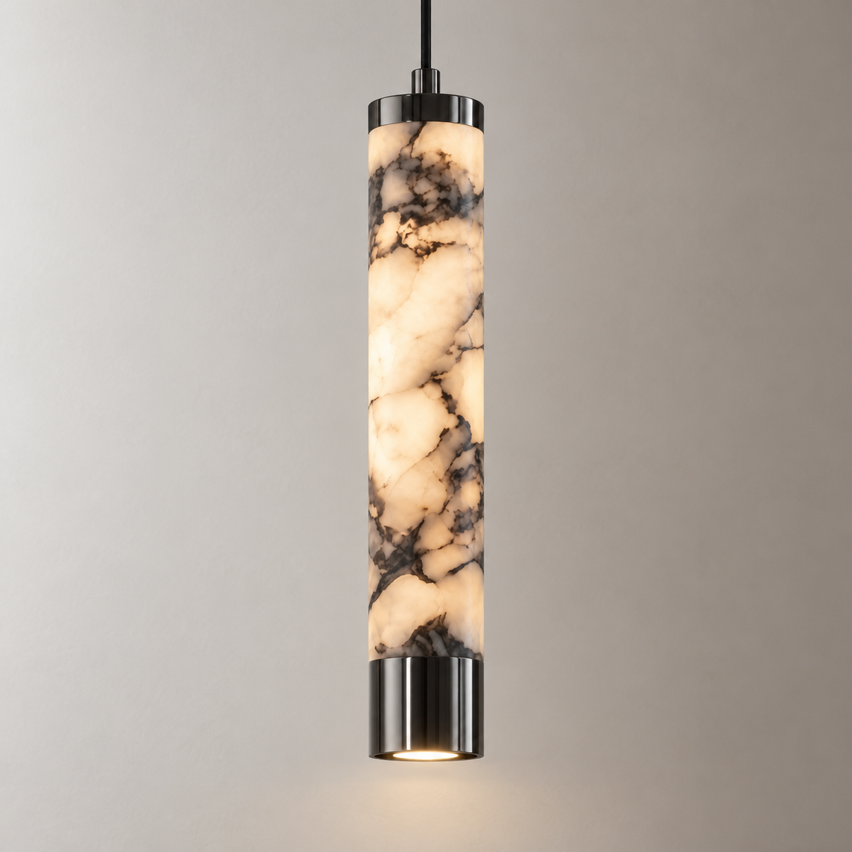 Ida Marble Tube Pendant Light