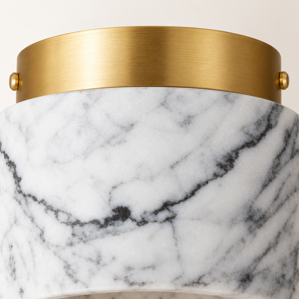 Isola Marble Drum Ceiling Light