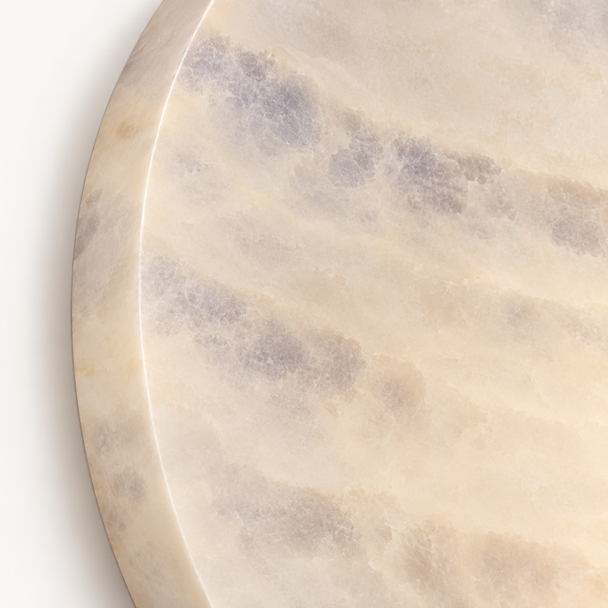 Viola Alabaster Disc Wall Light, studio photo
