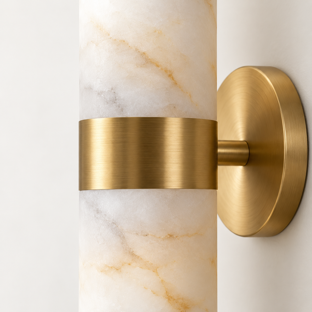 Sirio Alabaster Cylinder Wall Light