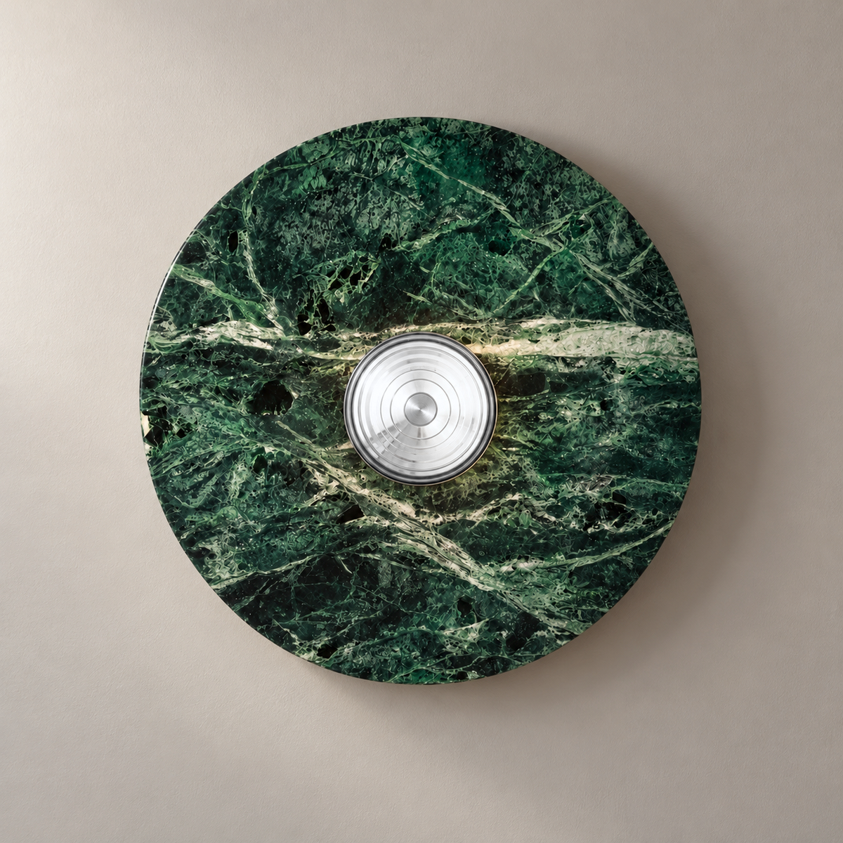 Lauro Marble Disc Wall Light, studio photo